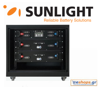Sunlight LiON ESS 15.36 in 32U cabinet – Μπαταρία λιθίου-για φωτοβολταϊκά και ανεμογεννήτριες
